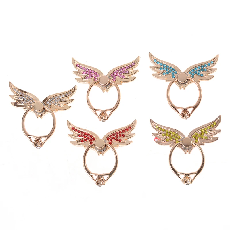 Beautiful Angel Wings Metal Diamond Finger Ring Cell For IPhone x 8 Samsung And Smart Phone Stand Car Holder Mount Grip Stands Beautiful Angel Wings Metal Diamond Finger Ring Cell For IPhone x 8 Samsung And Smart Phone Stand Car Holder Mount Grip Stands