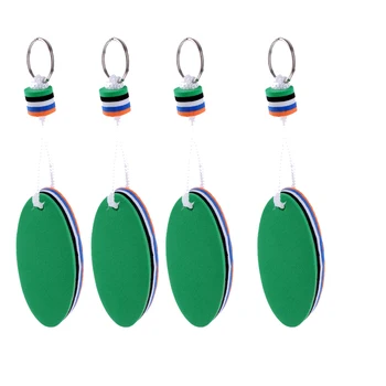 

4Pcs Surfboard Shaped Floating Keyring Water Buoyant Key Ring Chain Marine Sailing Boat Float Key Ring Novelty Keychain