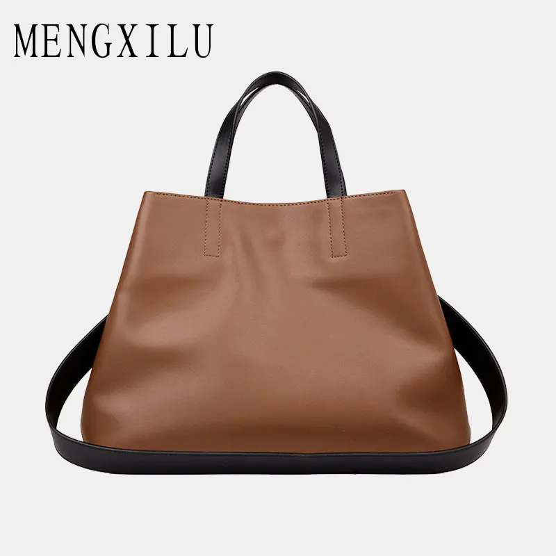 

Real Leather Tote Bag Women Genuine Leather Handbags Designer High Quality Shoulder Bags Handbags Women Famous Brand Big Captain