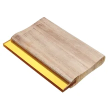 6 inch Length Screen Printing Squeegee Wooden Handle Silk Craft Screen Printing Scraper Ink Scraper Blade