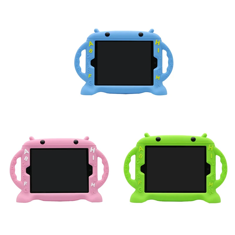 For Ipad 2 Cover-Kids,Shockproof Silicone Handle Stand Case For Apple I pad 2Nd 3Rd 4Th Generation Tablet