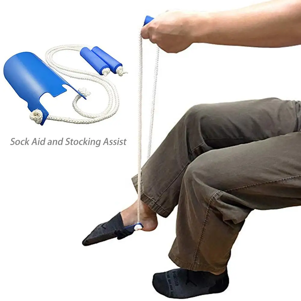 Носок-легко надевать и снимать чулок слайдер-вытягивающее вспомогательное устройство-компрессионный носок помощник Aide инструмент