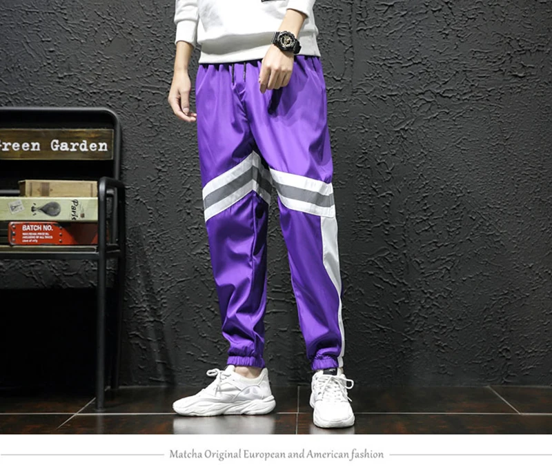 Loose Hip Hop Cargo Pants Men Camouflage Patchwork Harem Mens Trousers Streetwear  (3)