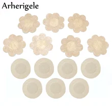 Arherigele 10 пар самоклеющиеся сосков одноразовые груди Лепестки наклейки для сосков пирожки для Для женщин интимные аксессуары