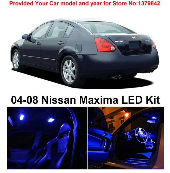 Us 27 73 25 Off Free Shipping 9pcs Lot Car Styling Premium Package Kit Led Interior Lights For Nissan Maxima 2004 2008 In Signal Lamp From