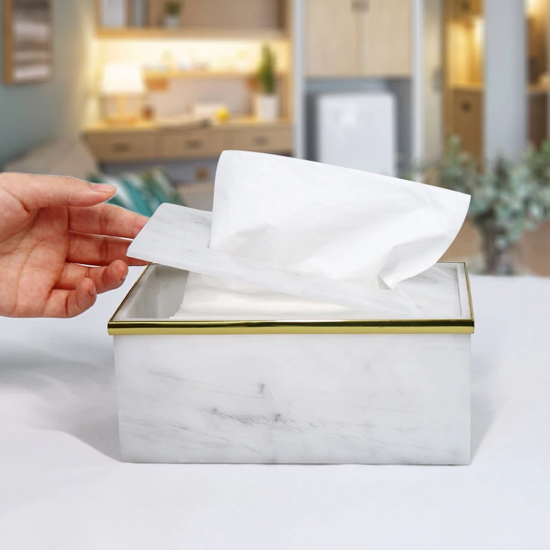 大理石パターンアクリルティッシュボックス創造浴室ティッシュケースリビングルームの装飾収納北欧ホテル紙ホルダー Tissue Boxes Aliexpress