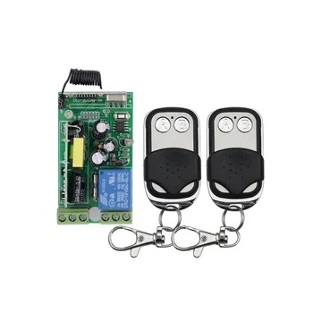 

AC85V 110V 220V 230V Wireless Remote Control lighting switch System ON/OFF 1 Channal relay switch Receiver With 2PCS Transmitter