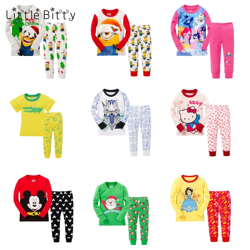 

Long Sleeve Cotton Boys Pajamas Set Children Christmas Pajama Cotton Sleepwear Baby Nightwear Pijama Infantil Pyjamas Kids