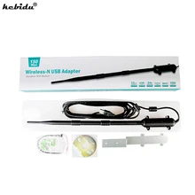 Kebidu Открытый USB WiFi адаптер высокой мощности антенна WiFi 802.11b/g/n беспроводной сигнал USB 150 Мбит/с 13dB Wi-Fi приемник сетевой карты