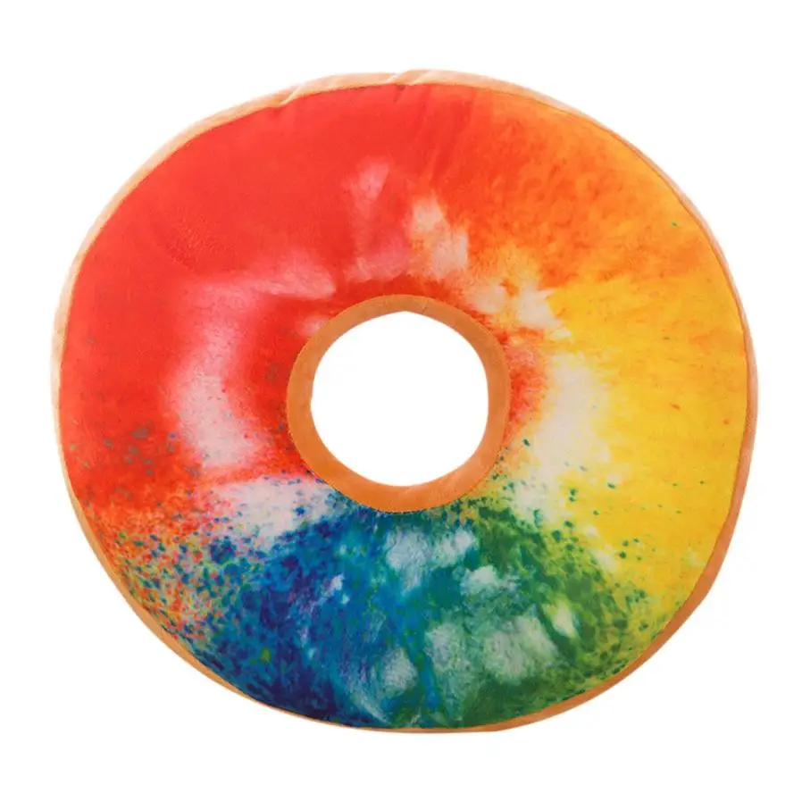 

Soft Plush Pillow Stuffed Seat Pad Sweet Donut Foods Cushion Case Toys floor cushions large chairs for chairs #7