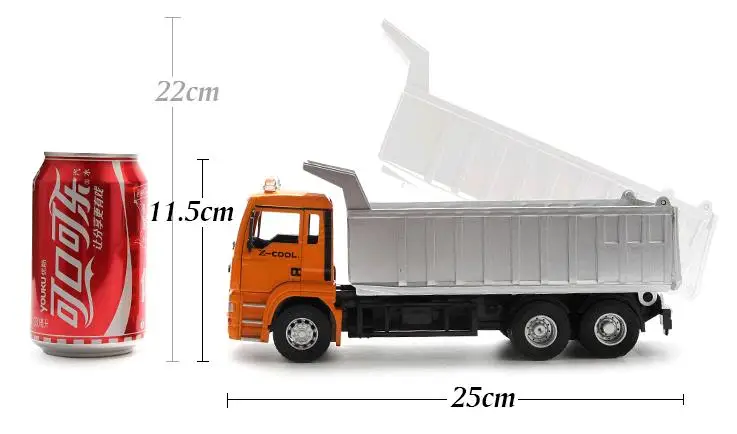1:32 Масштаб сплава для строительства, самосвал, высокая моделирования транспортная модель автомобиля, инерционный грузовик, мусоровоз