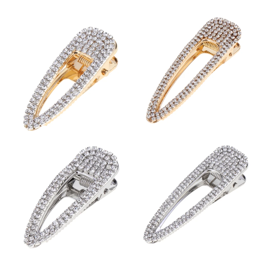 

Rhinestone Crystal Alligator Hair Clip Hairpin Hair Accessories for Women Ladies - Elegant Wedding Bridal Hair Jewelry