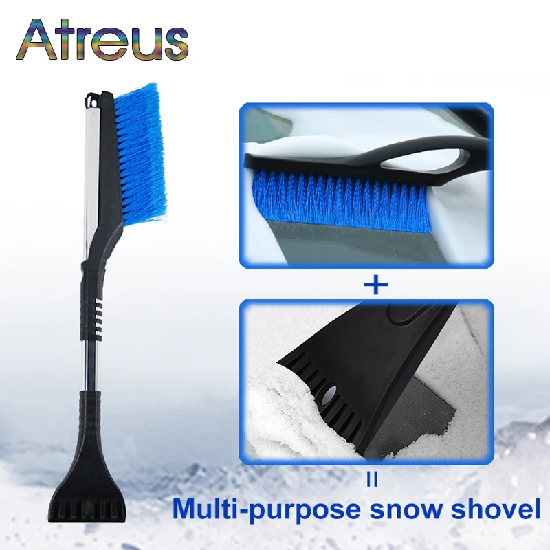 

Atreus Car Ice Scraper Snow Brush Cleaning Tool for Peugeot 307 206 407 Citroen C4 C5 Honda Civic Accord CRV Fit Lada Vesta