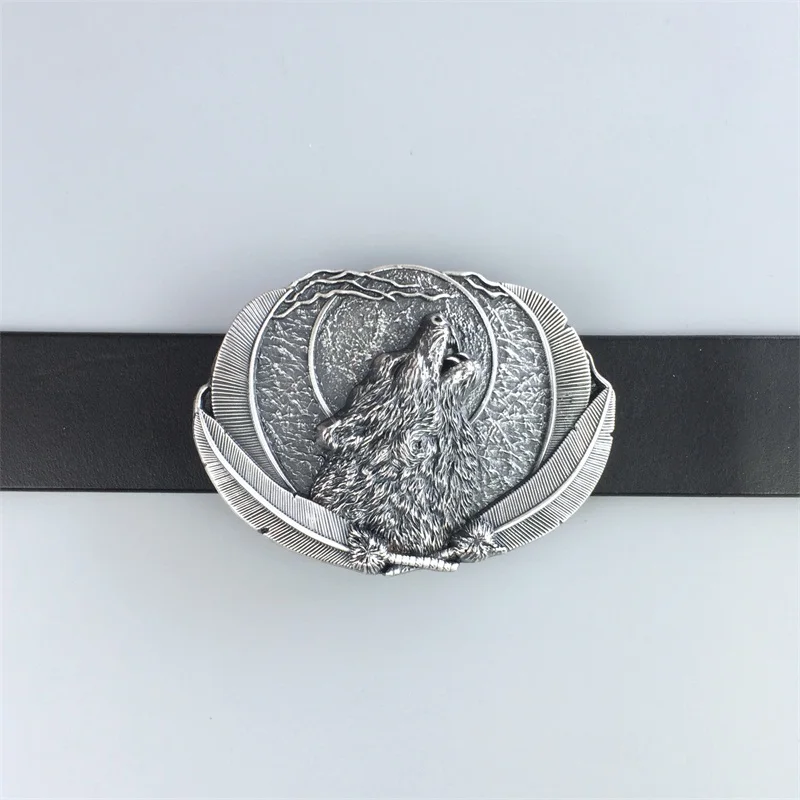 Поставка классического западного волка с серебряным покрытием|belt buckle knife|buckle belts