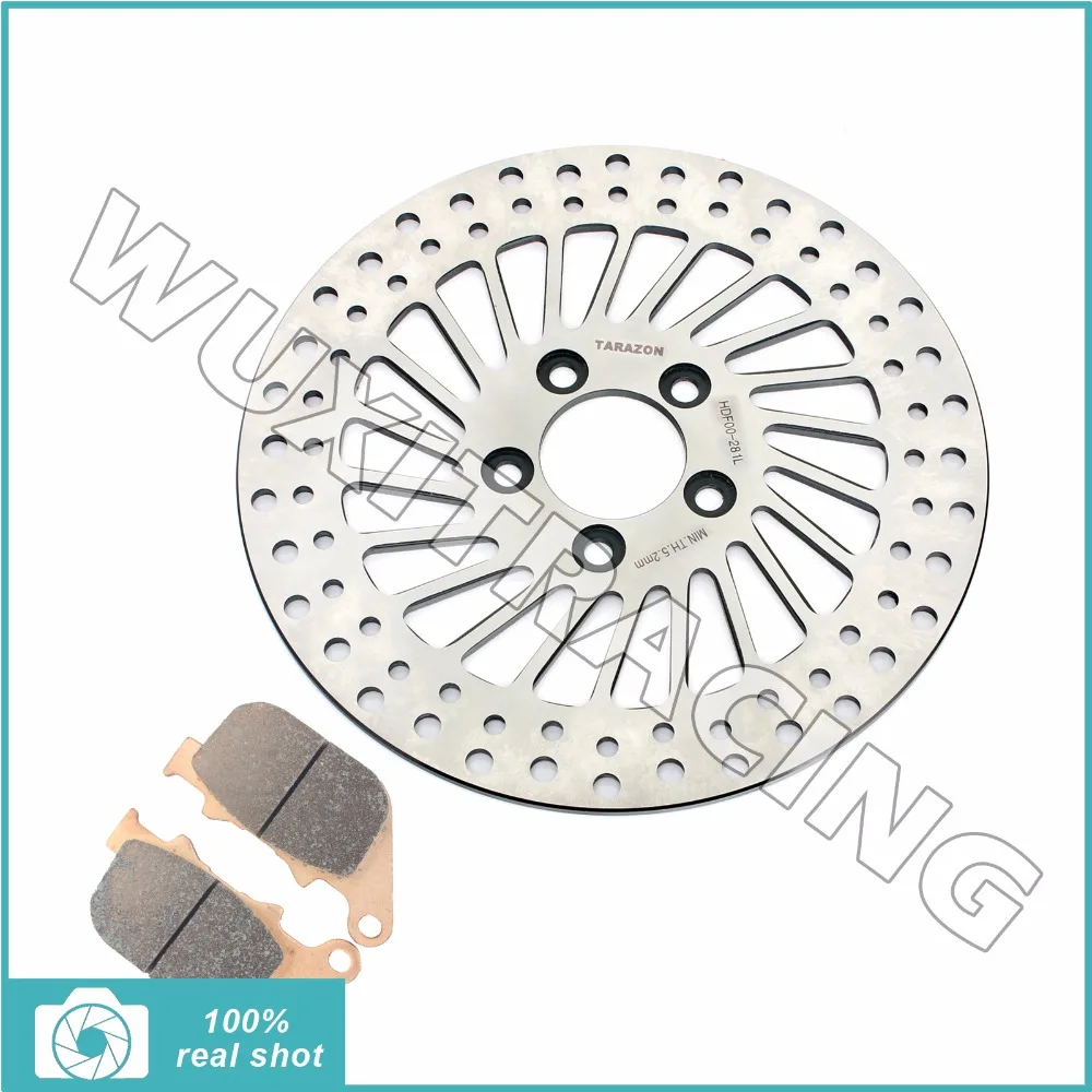 Rear Brake Disc Rotor & Pads for HARLEY DAVIDSON XL 883 1200 Standard C