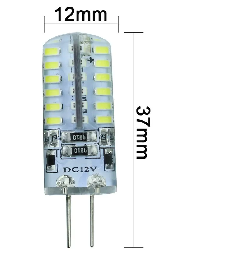 LEEDSUN SMD3014 G4 5 Вт светодиодный Кристалл свет лампы DC12V кукурузы лампочка 48 Светодиодный силиконовый корпус светодиодный лампы, люстры 10 шт./лот