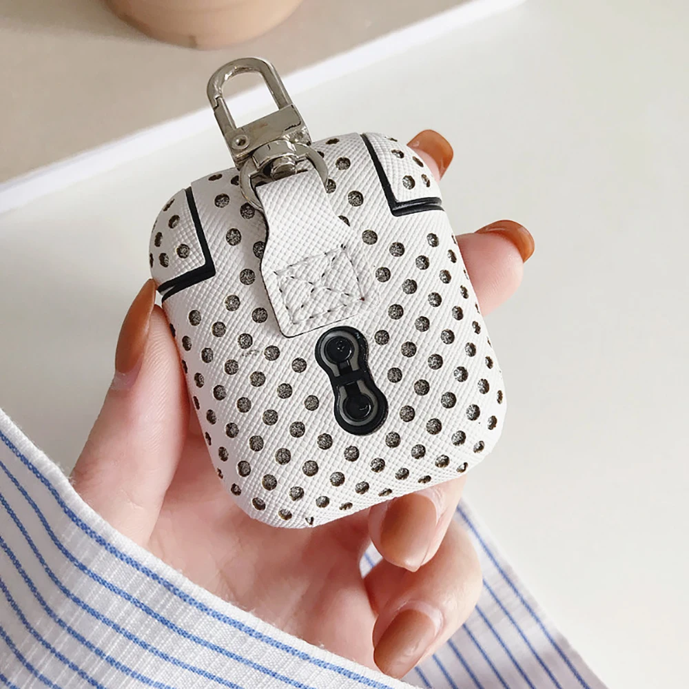 Для airpods чехол новый с беспроводной зарядкой для наушников s Box кожаный 1 и 2