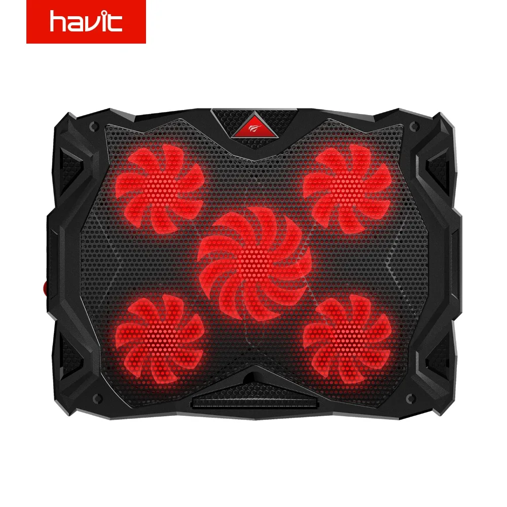 HAVIT Fan Cooling Quiet Laptop Cooling Pad LED USB Cooler Notebook with