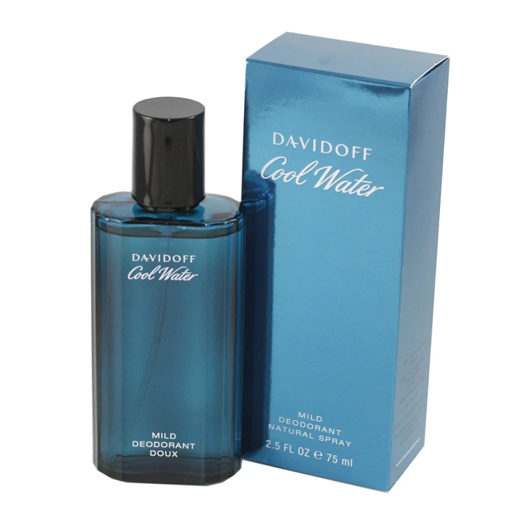 Cool Water By Zino Davidoff For Men Deodorant Spray 2.5 Oz / 75 Ml