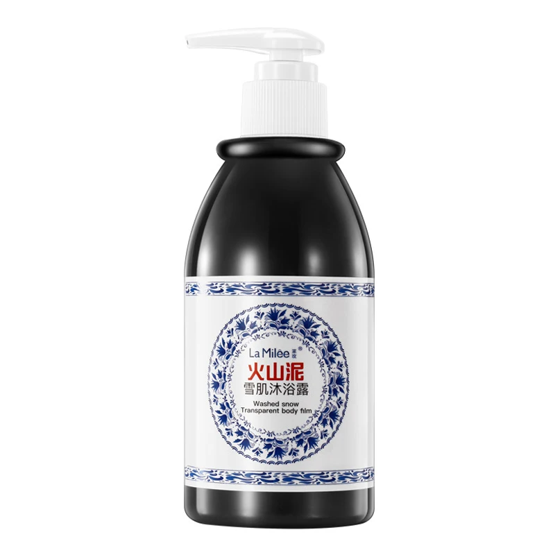 

Volcanic Mud Shower Gel 250ml Whole Wash Fast Whitening Deep Clean Skin Moisturizing