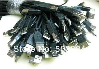 

50pcs/lot USB 2.0 Male single-head Connector Adapter Cable 30cm