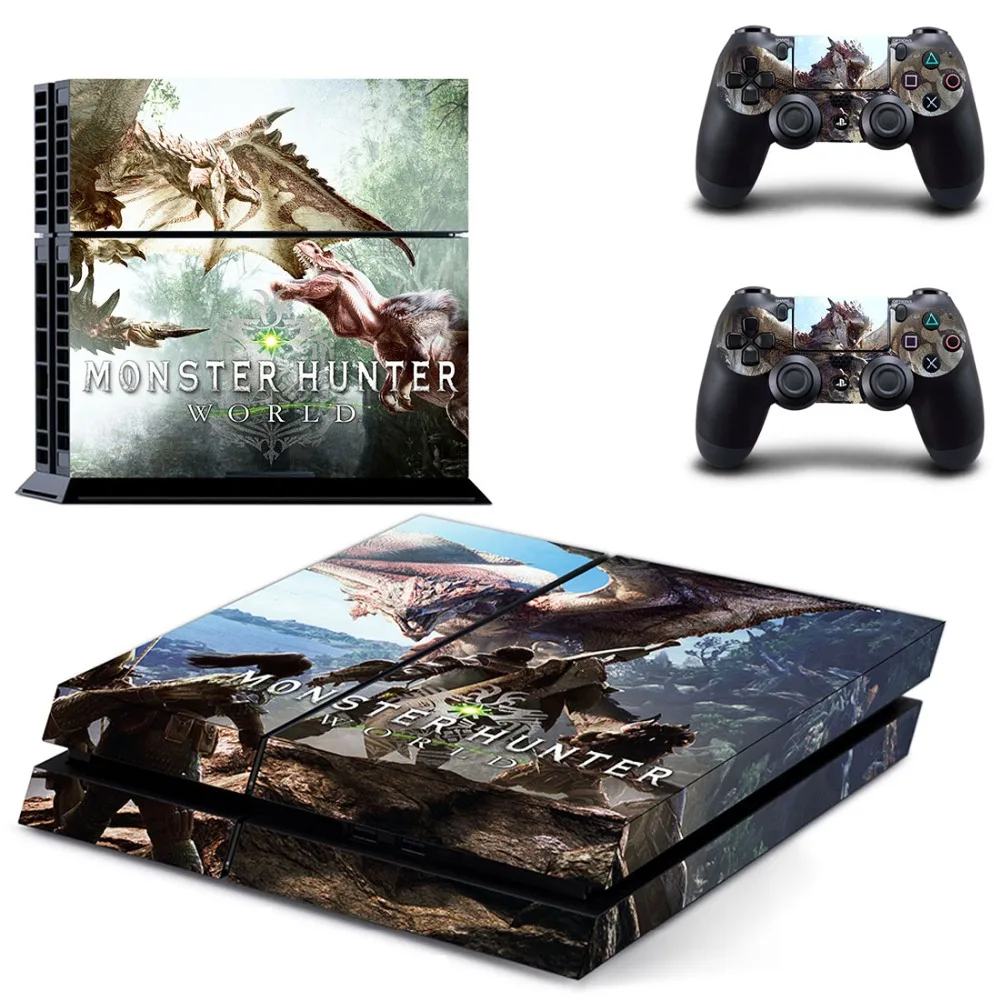 Monster Hunter World MHW PS4 наклейка на кожу Виниловая для Sony Playstation 4 консоль и 2 контроллера