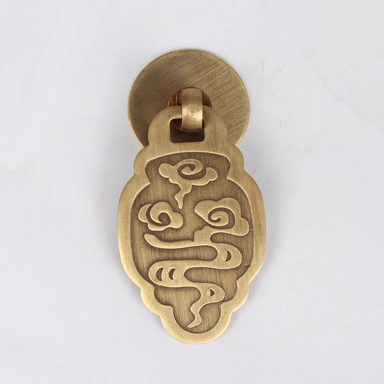 

4PCS Chinese antique copper drawer cabinet door handle Retro cabinet knobs and pulls