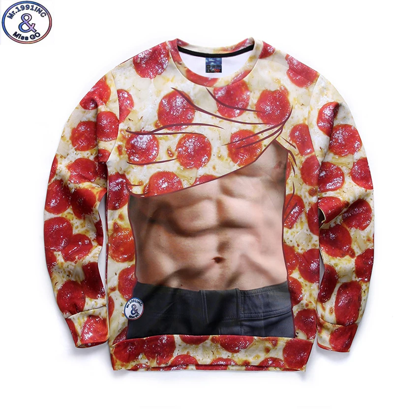 

Mr.1991 brand 13-18years big kids Spring sweatshirt girl funny pizza 3D printed hoodies girls jogger sportswear teens boys W31