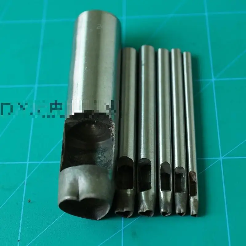 New 6pcs Diy Leather Flower Punch Heart Shape Steel Punch Needlework