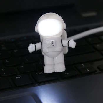 

Astronaut Spaceman USB LED Night Light Adjustable Flexible Mini Reading Book Lamp For Computer Laptop PC Notebook