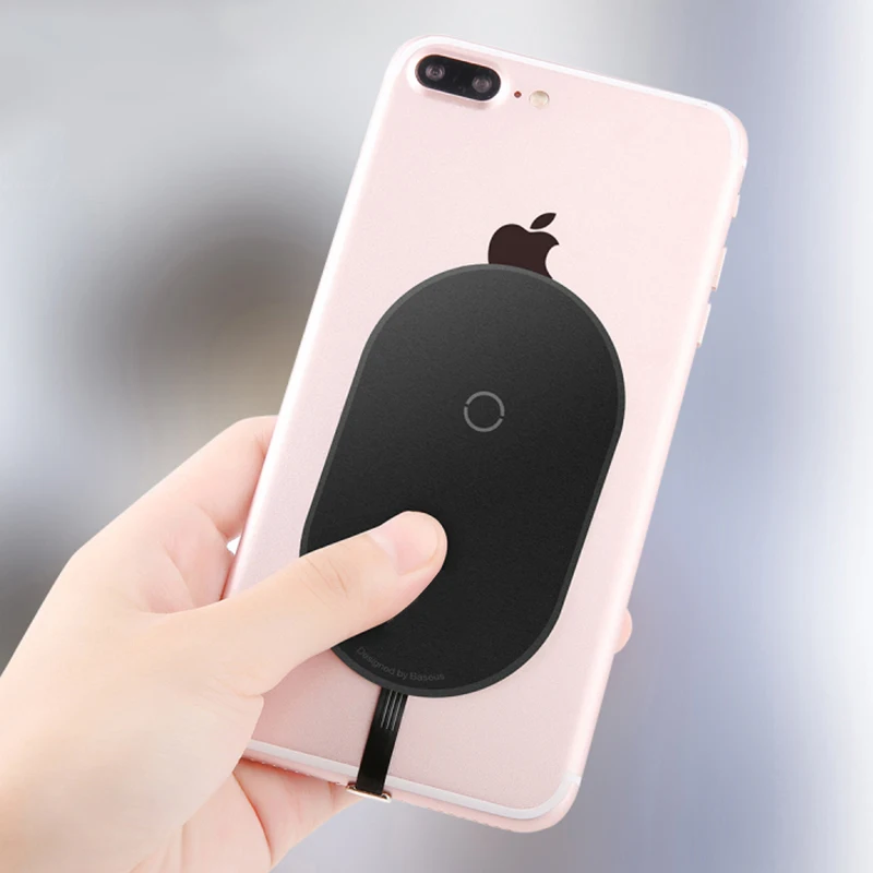 

QI Ultra-thin Wireless Charger For iPhone 6 6s 7 8 plus Wireless Charging Micro Type C Adapter For Android Phone Samsung Xiaomi