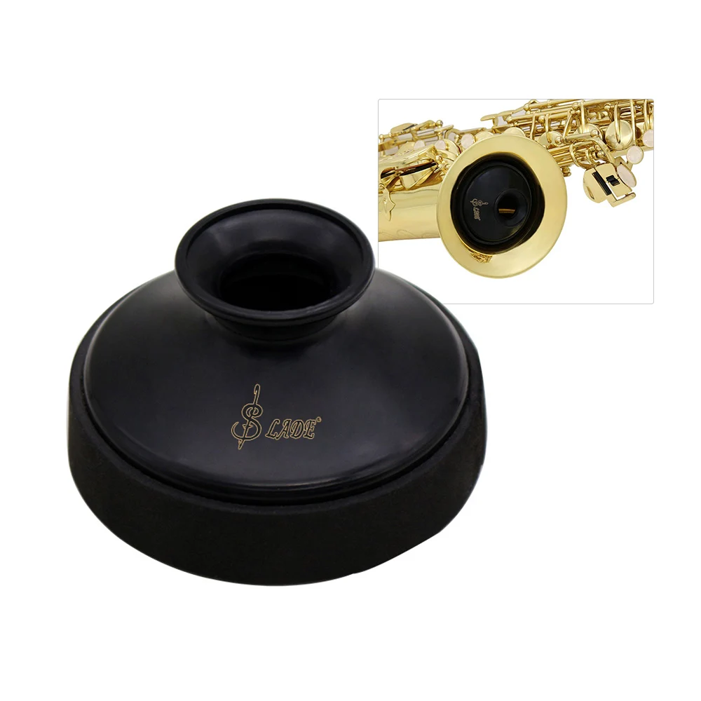 Легкий ABS саксофон глушитель для альтсаксофон, саксофон для духовых инструментов Запчасти и аксессуары - Цвет: Черный