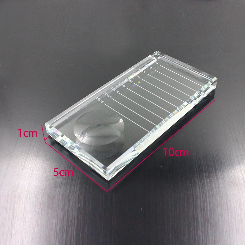 2 в 1 кристаллическая подкладка со шкалой прозрачный клей для ресниц держатель для наращивания ресниц поставка аксессуаров набор инструментов для наращивания ресниц