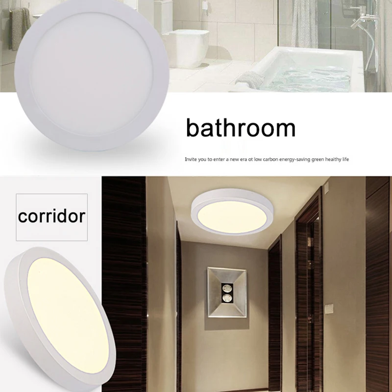 

Forever Speed Slim Led Panel Downlight warm white Round Dimmable LED Ceiling Recessed Lamp AC 265V LED Panel Light SMD 2835