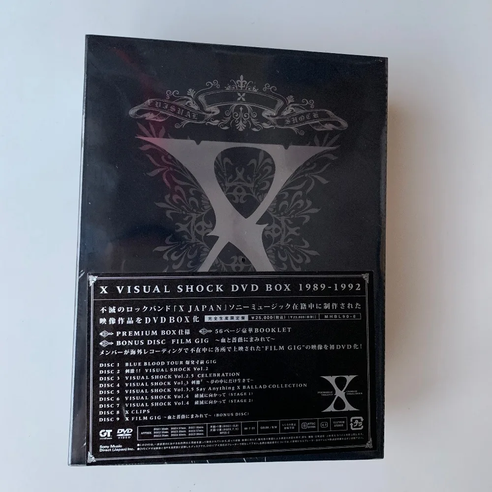 Абсолютно Новый X JAPAN VISUAL SHOCK Box 1989-1992 9DVD | Электроника