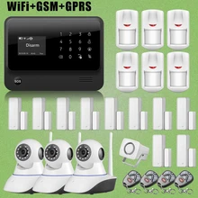 Chuangkesafe 2016 G90B WiFi GSM GPRS Autodi Intruso/Sistema de Alarma + 3xHD Cámara IP