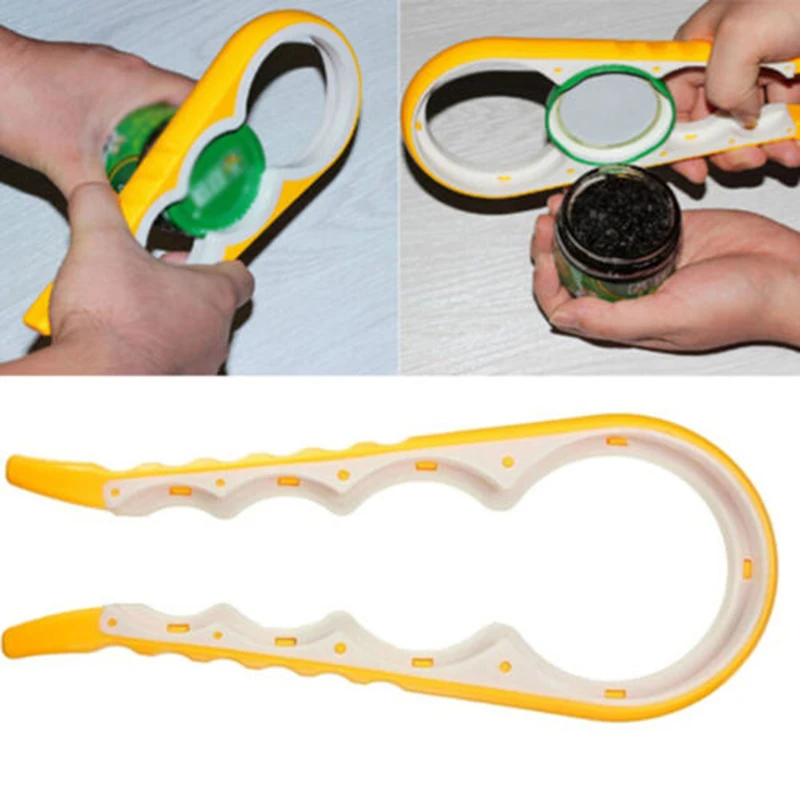4 en 1 práctico antideslizante tapa tornillo abridor de botellas de cerveza botella abrelatas Cocina gadgets Accesorios 4 en 1 práctico antideslizante tapa tornillo abridor de botellas de cerveza botella abrelatas Cocina gadgets Accesorios