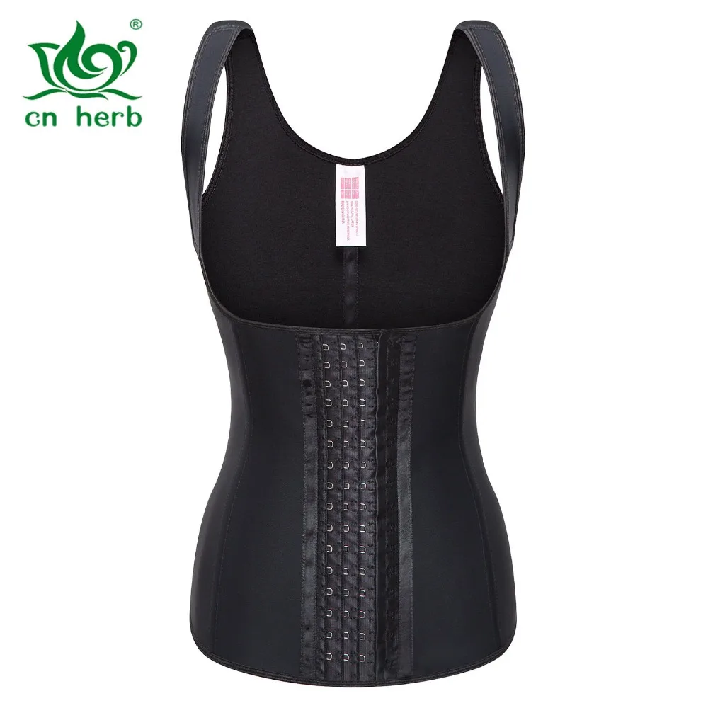 

Cn Herb Adjustable Shoulder Belt 4 Reinforcement Latex Body Fat Burning Breasted Vest, Rubber Corset