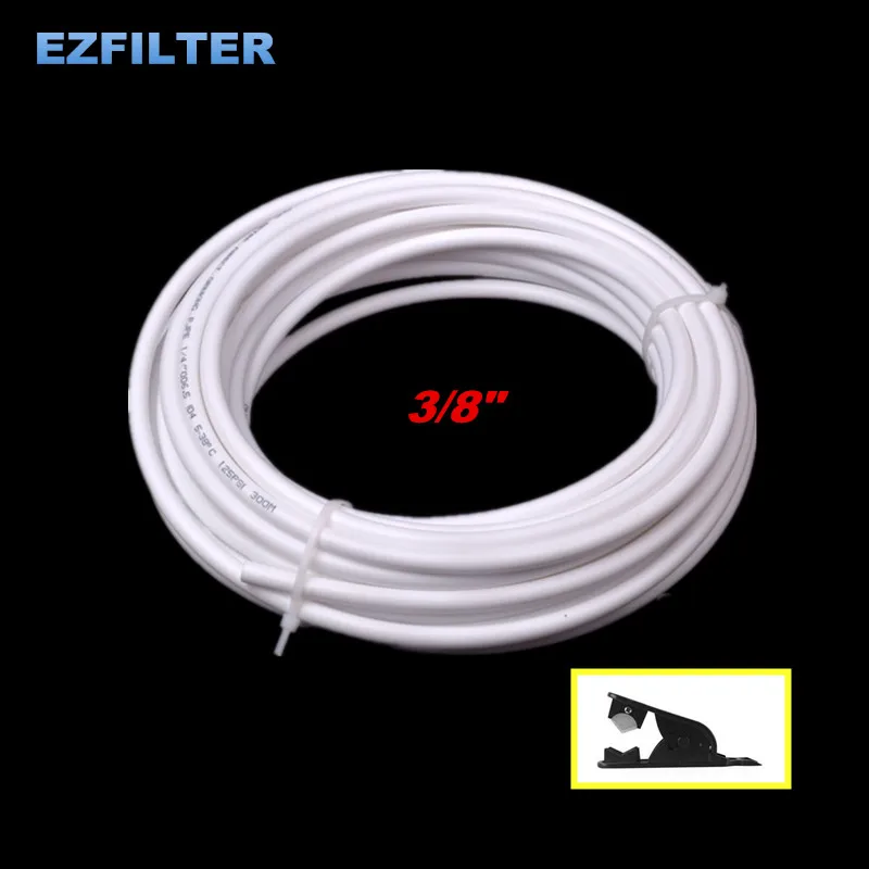 

10M Food Grade Water Filter RO Hose White Hose Tube PE Pipe 3/8" Use for RO Water System