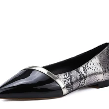 Новинка года; высококачественные женские туфли на плоской подошве; пикантные туфли на плоской подошве с острым носком; модная обувь черного цвета; женская обувь; американский размер 3,5-10,5