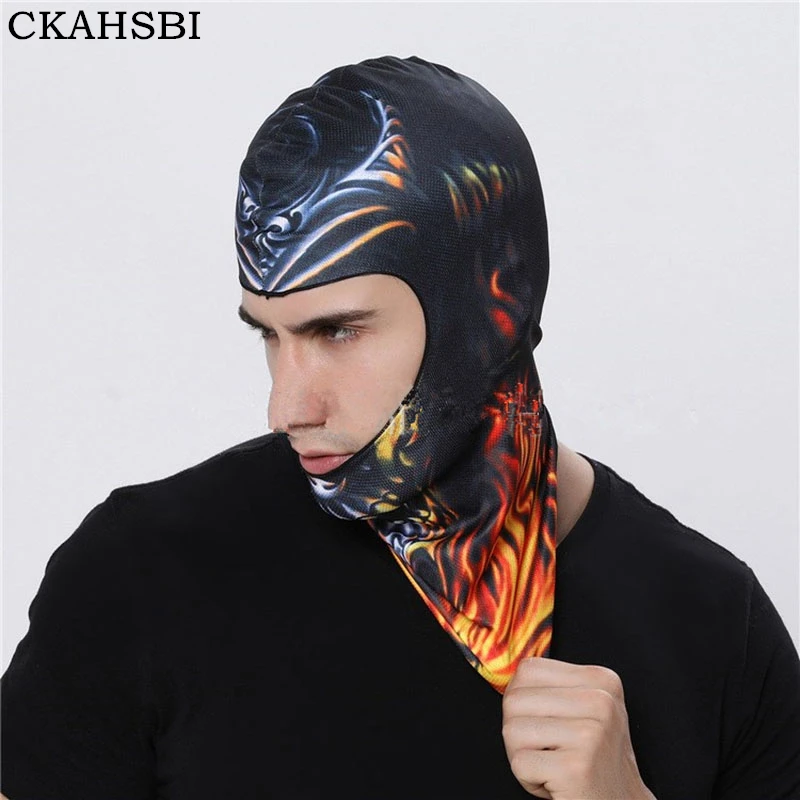 cheap CKAHSBI Cycling Face Masks Balaclava Camouflag Wicking Headgear Sports Bike Bicycle Riding Hat Head Scarf Cycling Full Face Mask