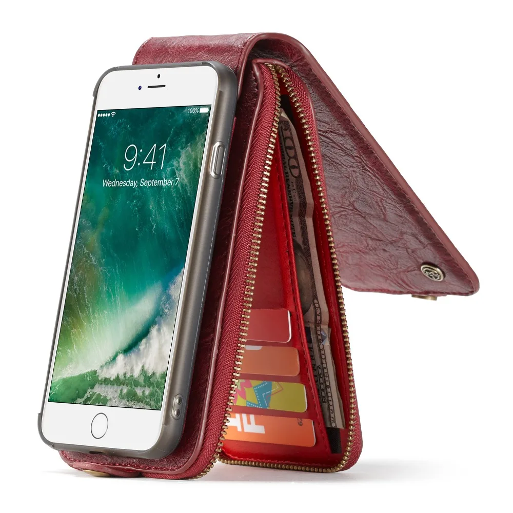 Luxury Brand Case for Apple IPhone 7/7 Plus Leather Phone Cases Metal Ring Car Flip Cover Iphone 7 | Мобильные телефоны и