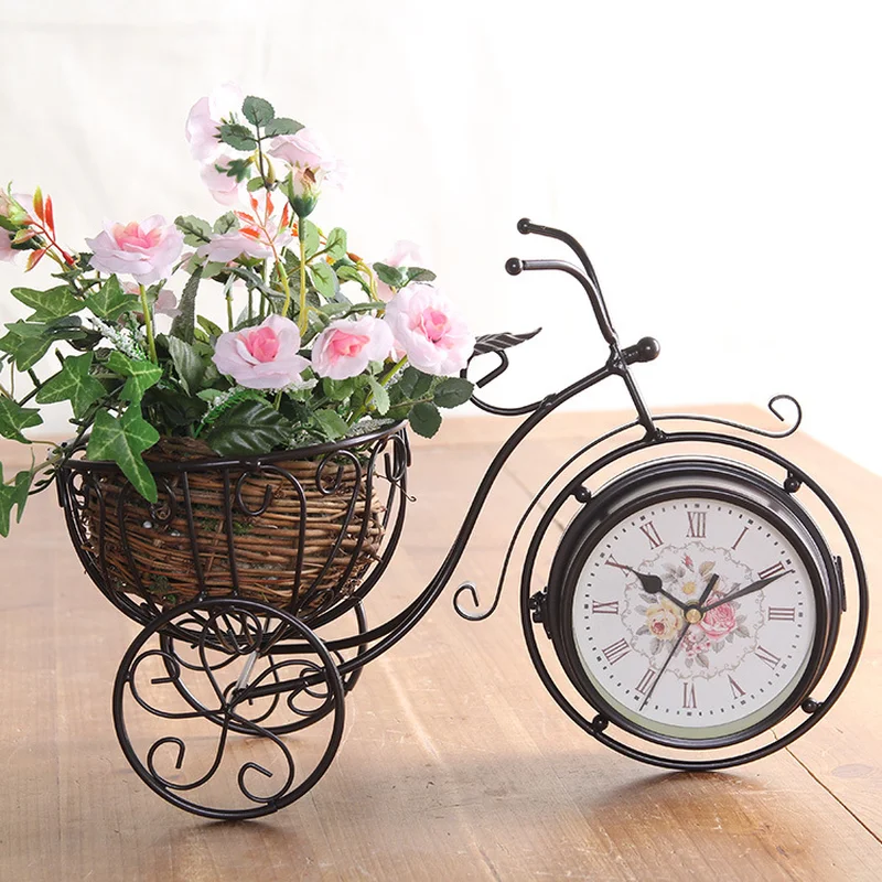 ^*Best Offers Retro style tricycle Mute table clock Vintage Iron Art Double sided Silent desk clock decoration ornaments mx5211430 ^*Best Offers Retro style tricycle Mute table clock Vintage Iron Art Double sided Silent desk clock decoration ornaments mx5211430