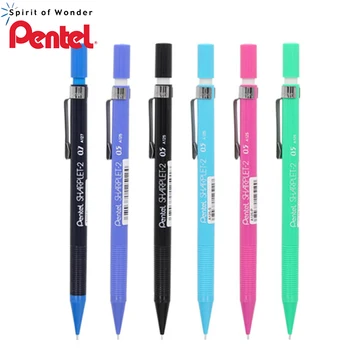 

3 Pieces Pentel Sharplet-2 A125-P Mechanical Pencil menurut pensil bergerak 0.5mm Japan Black/Blue/Green/Light Blue/Pink Color