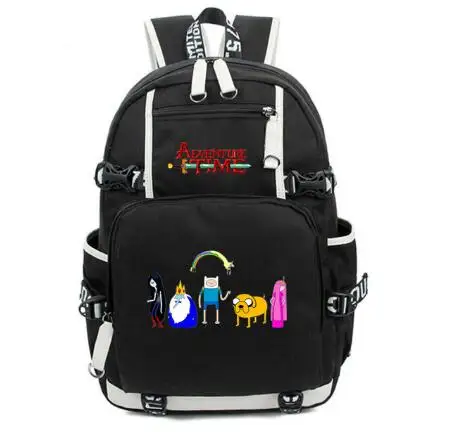 

HOT-sale Adventure Time Canvas Backpack print Large Capacity Women School Bag jake finn book bag travel bag Laptop bagpack