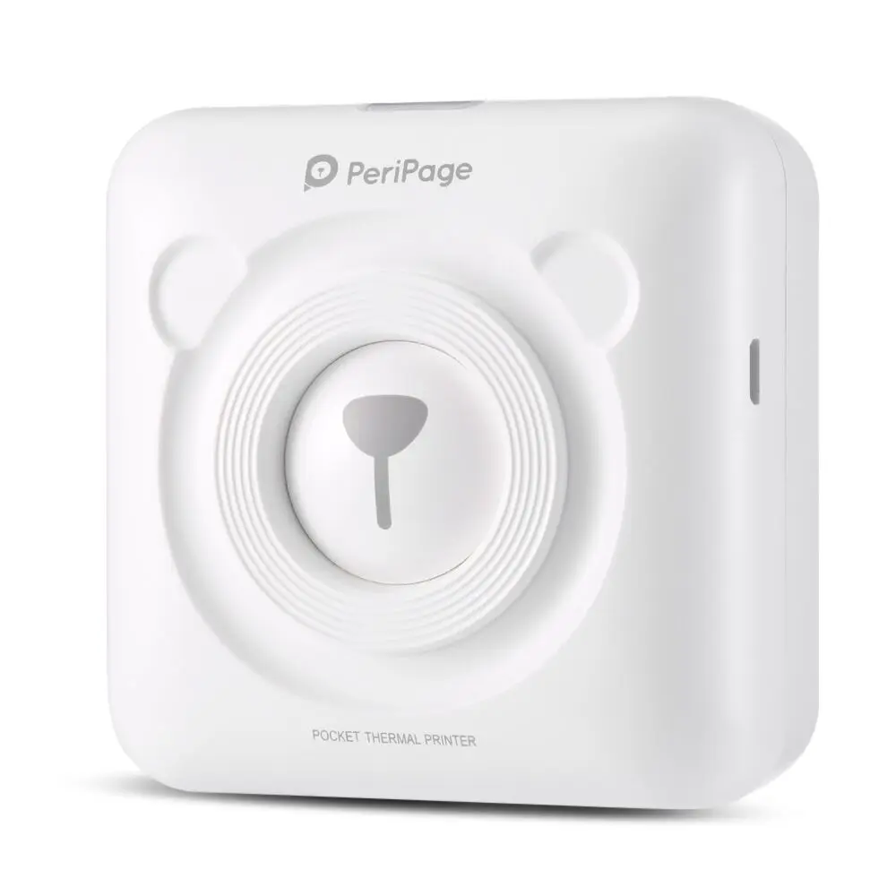 

PeriPage Mini Portable Photo Printer 58mm Bluetooth Pictures Printer Sticker Receipt Printer 6 rolls label Thermal Paper