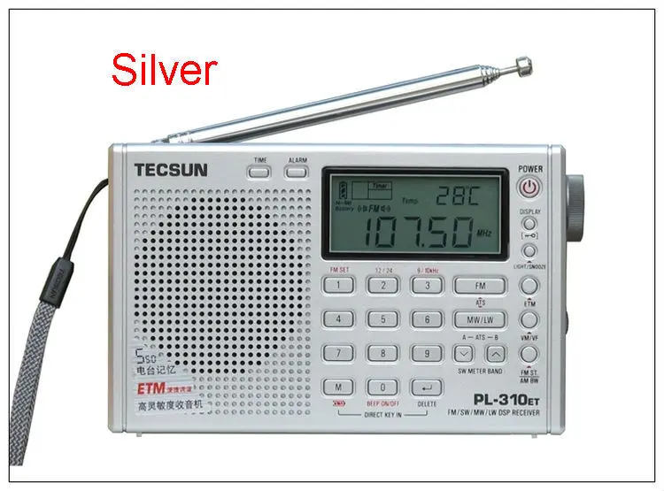 Tecsun PL310ET полный диапазон радио цифровой демодулятор FM/AM стерео радио TECSUN PL-310