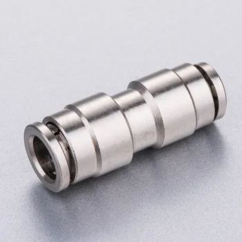 

1/2" pneumatic union straight male tube fittings metal straight male connector