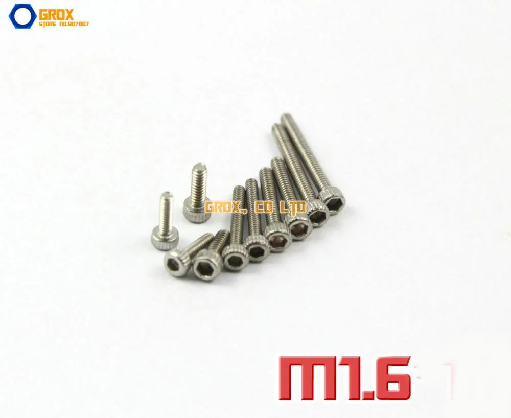 Болты с шестигранной головкой из нержавеющей стали M1.6 304 DIN 912 | Обустройство дома