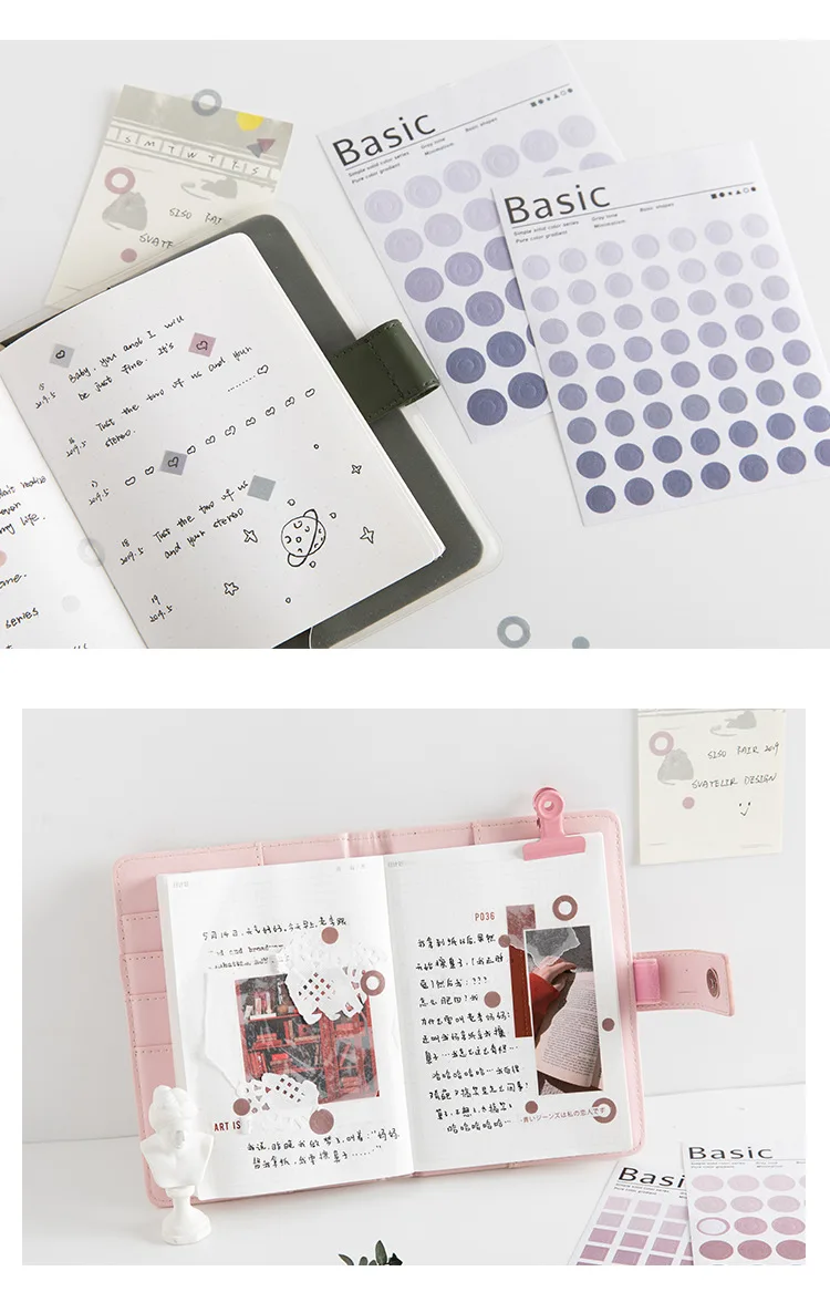 Mohamm Kawaii базовый материал Dot серия Милая наклейка на заказ s дневник стационарные хлопья скрапбук DIY декоративная наклейка s